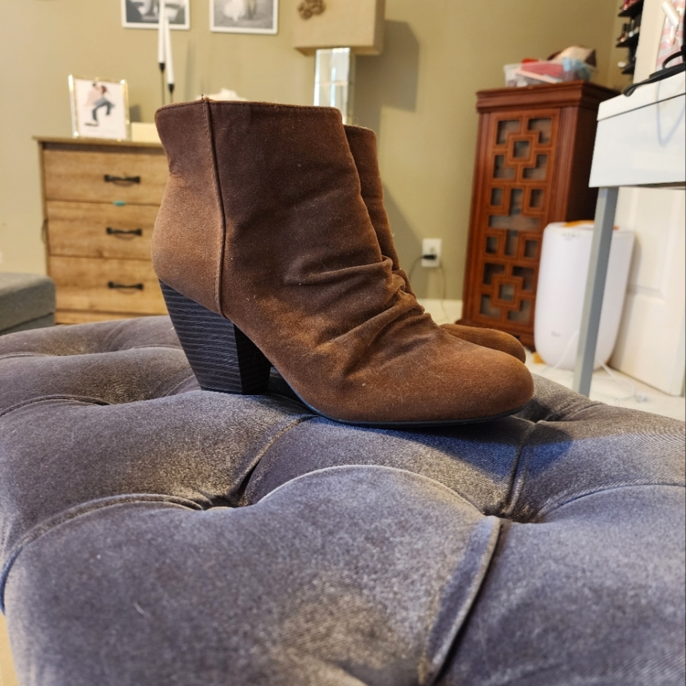 Brown ankle boots